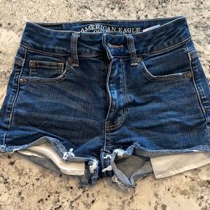 Dark Wash American Eagle shorts